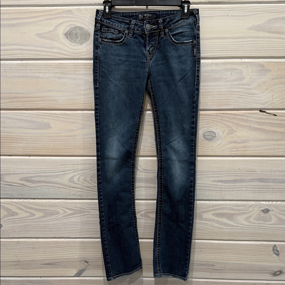 Silver Jeans Women's Dark Blue slim boot cut Jeans